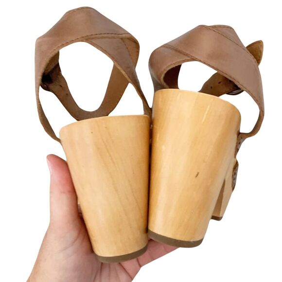 Frye Zelda Seamed Clog 10 Brown NEW - Picture 5 of 8